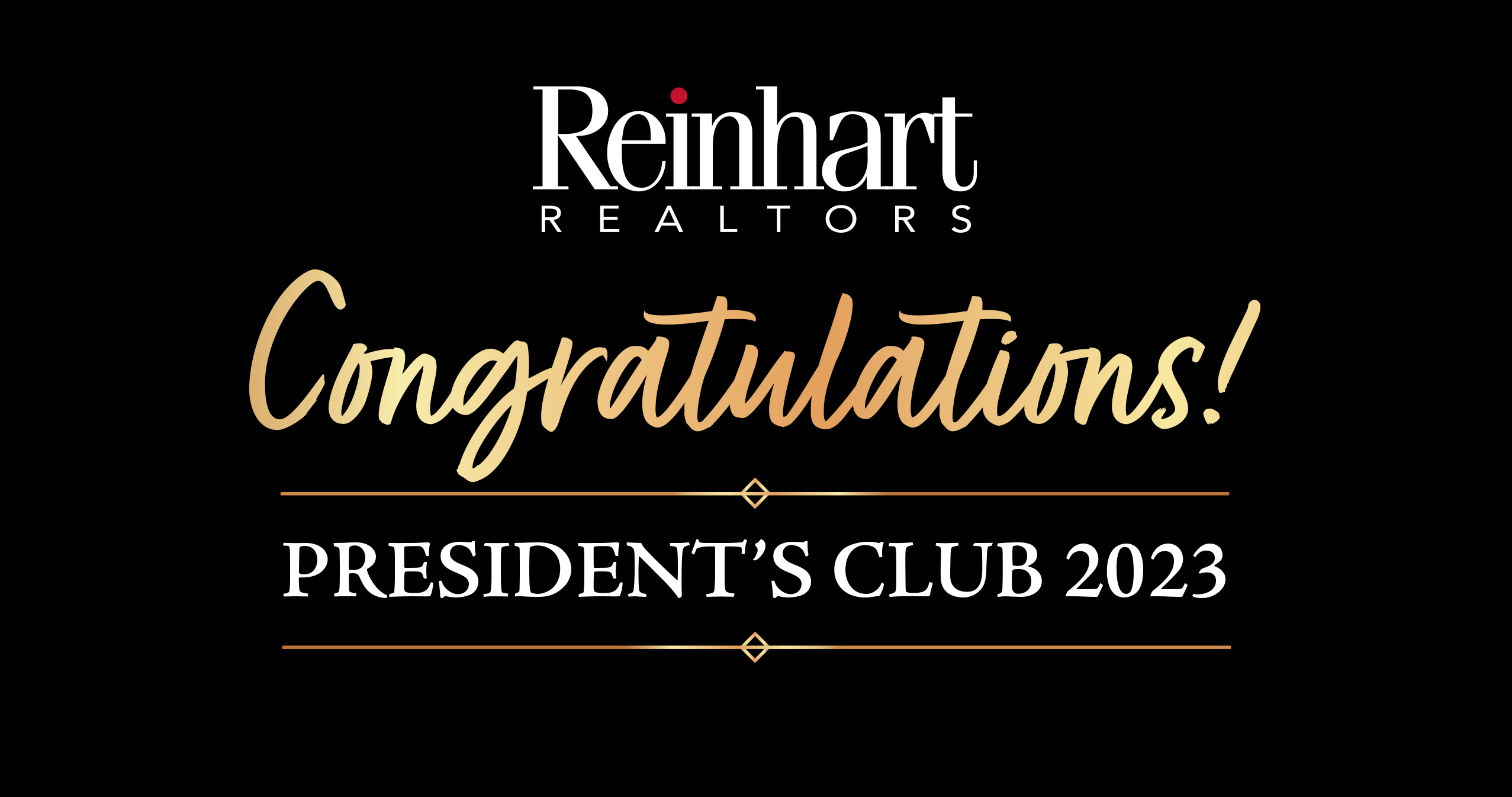 Congratulations to the 2023 President’s Club!